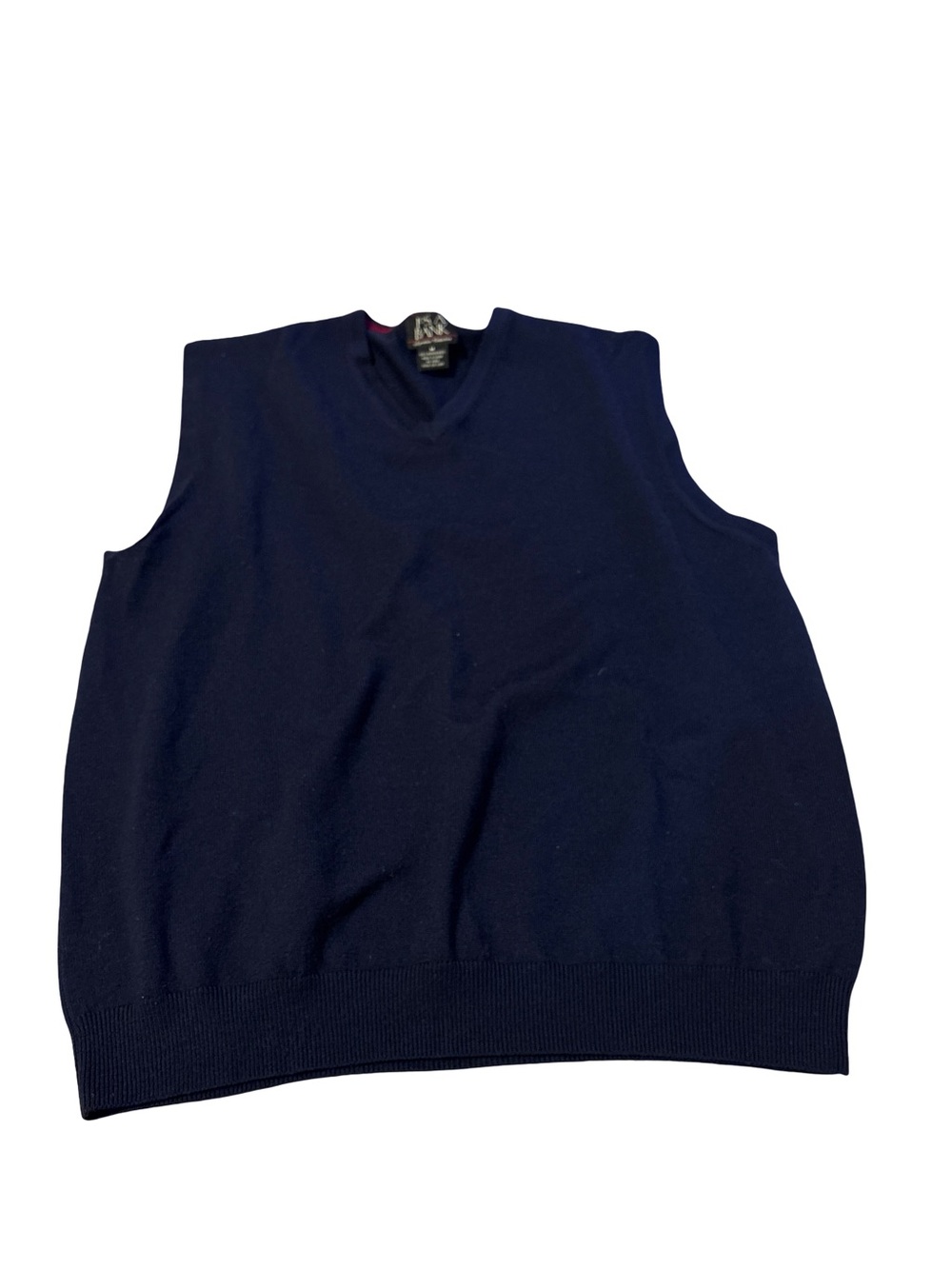 Jos A Bank Merino Wool Navy Blue Sweater Vest Men’s Size M, Signature Collection